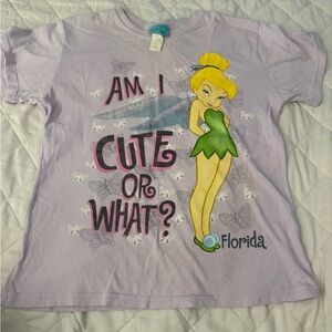 Disney Tinker Bell Lavender Kids Shirt vintage